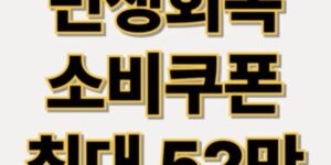 2025년 2차 추경 민생회복 소비쿠폰으로 기초수급자·차상위·장애인 등 취약계층 최대 52만 원 지원. 신청 방법, 대상, 사용처 정리.